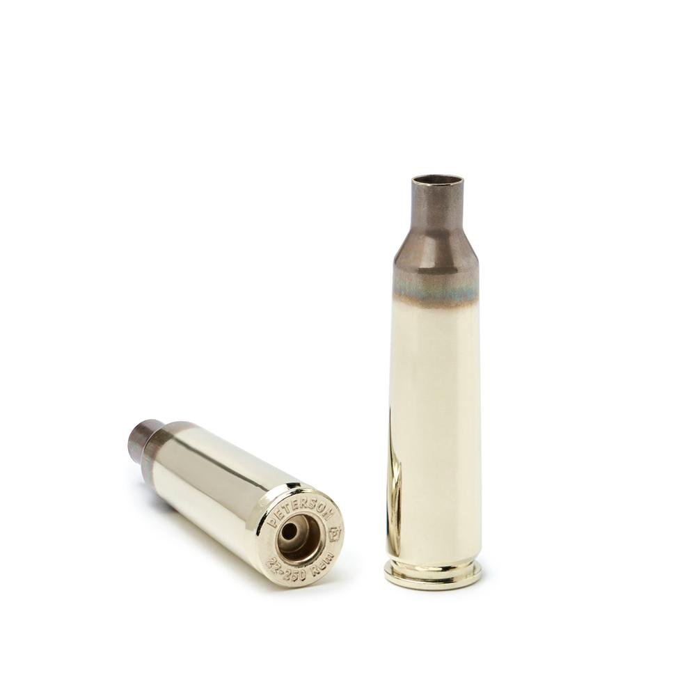 PetersonLRP(Large Rifle Primer) Unprimed Brass .22-250 Rem - 50/ct