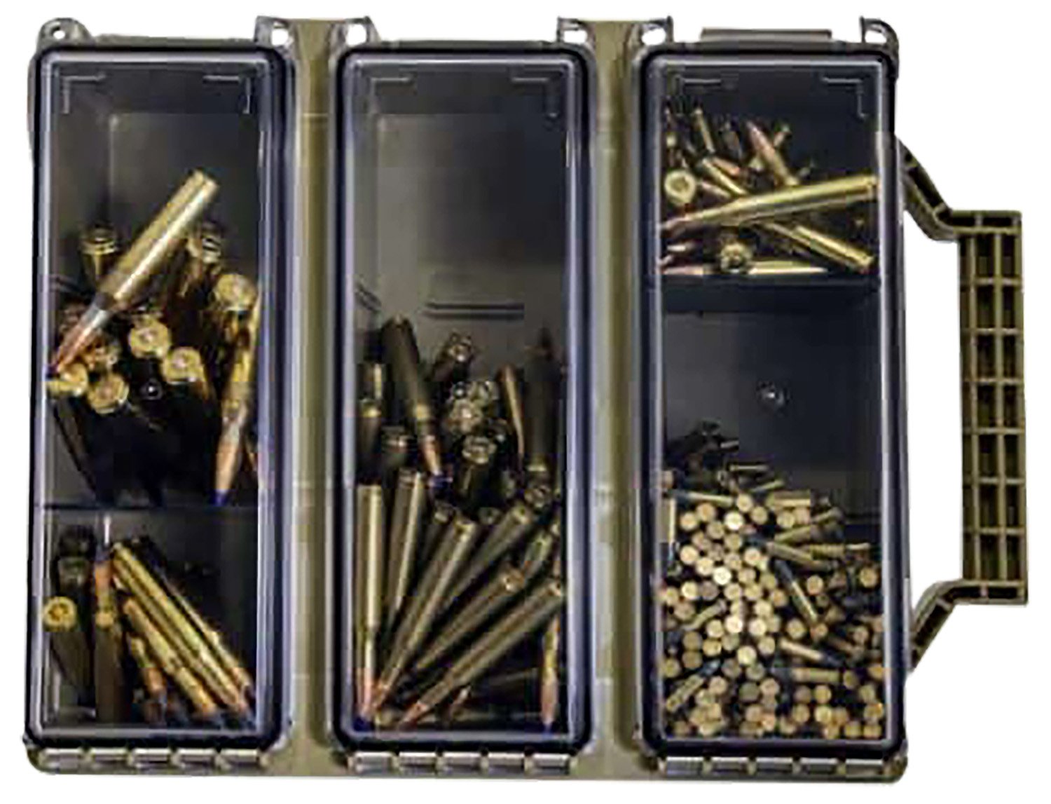 Berry's 33805 Tri-Can Triple Ammo Can Tan Plastic with Cam-Lock Latch - Berry's Mfg - TRI-CAN