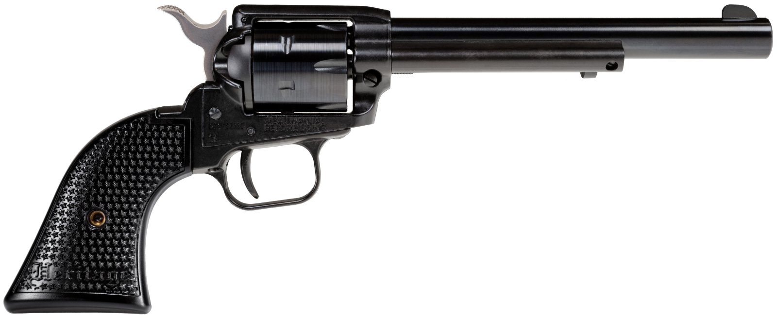 Heritage Rough Rider .22LR 6.5 in Barrel Black 6 Round Revolver - Heritage - 22 LR