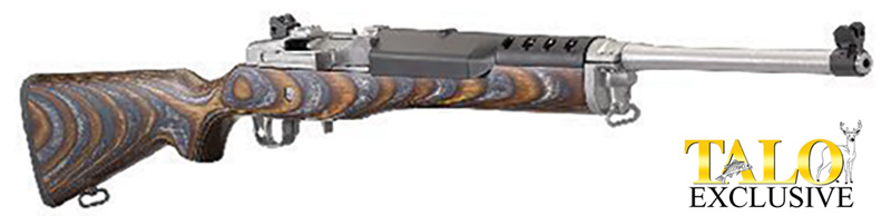Ruger 5887 Mini-14 Ranch Rifle, 5.56 NATO, 18.5" Stainless Steel Barrel, Laminated Chevron Stock, Matte Finish, 7lb Weight, 38" Length