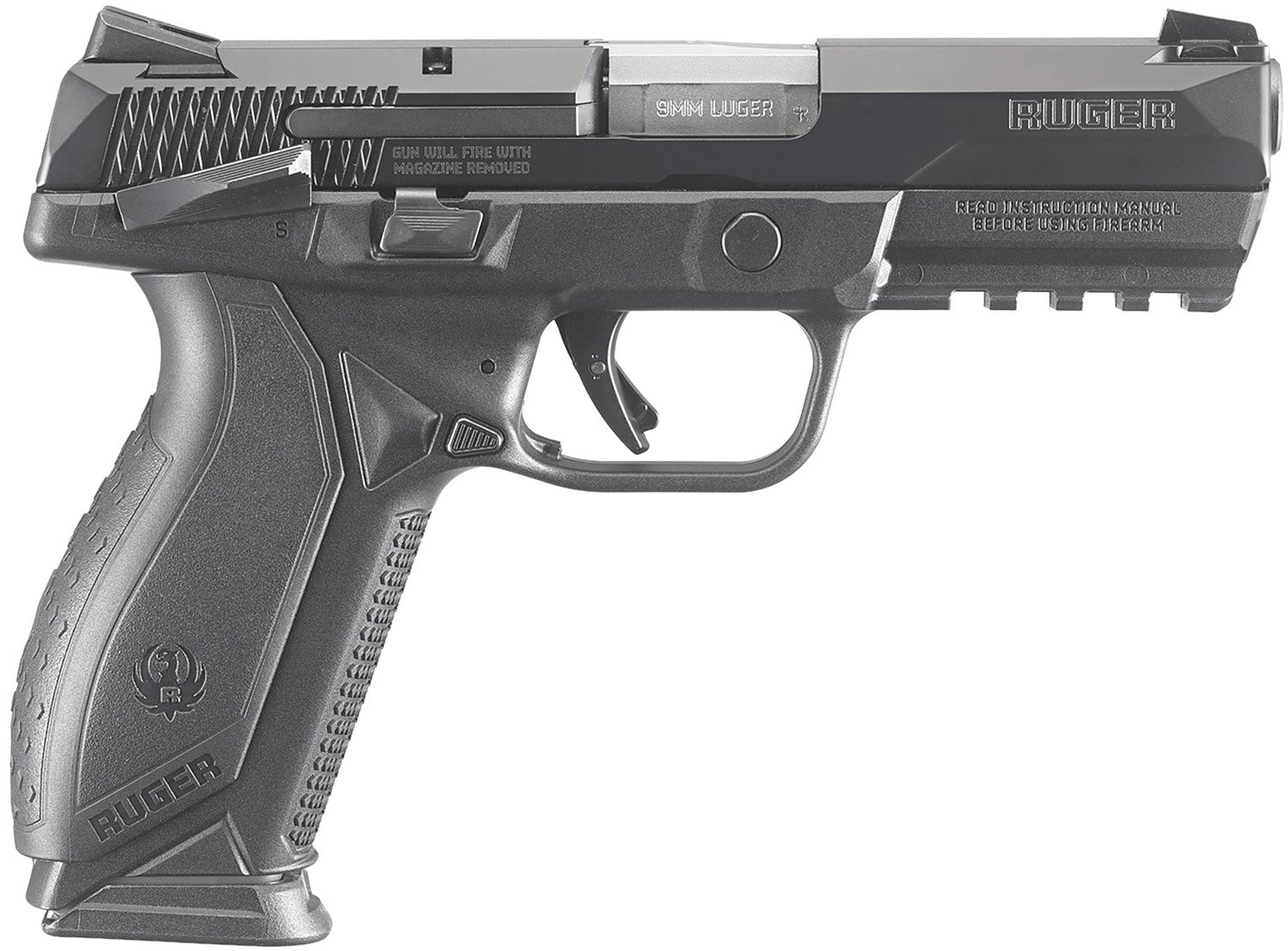 Ruger American Duty Frame 8638 9mm Luger 4.20 in Barrel 10+1 Capacity Black - Ruger - 9mm