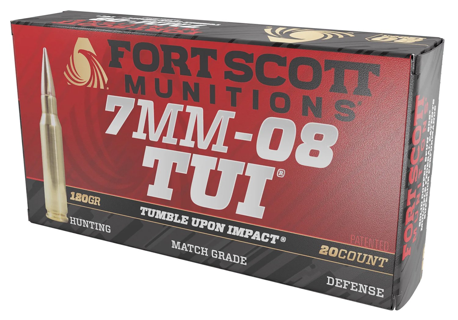 FORT SCOTT MUNITIONS 7mm-08 Rem TUI 120Gr SCS 20rd Box Ammo 7MM08-120-SCV1