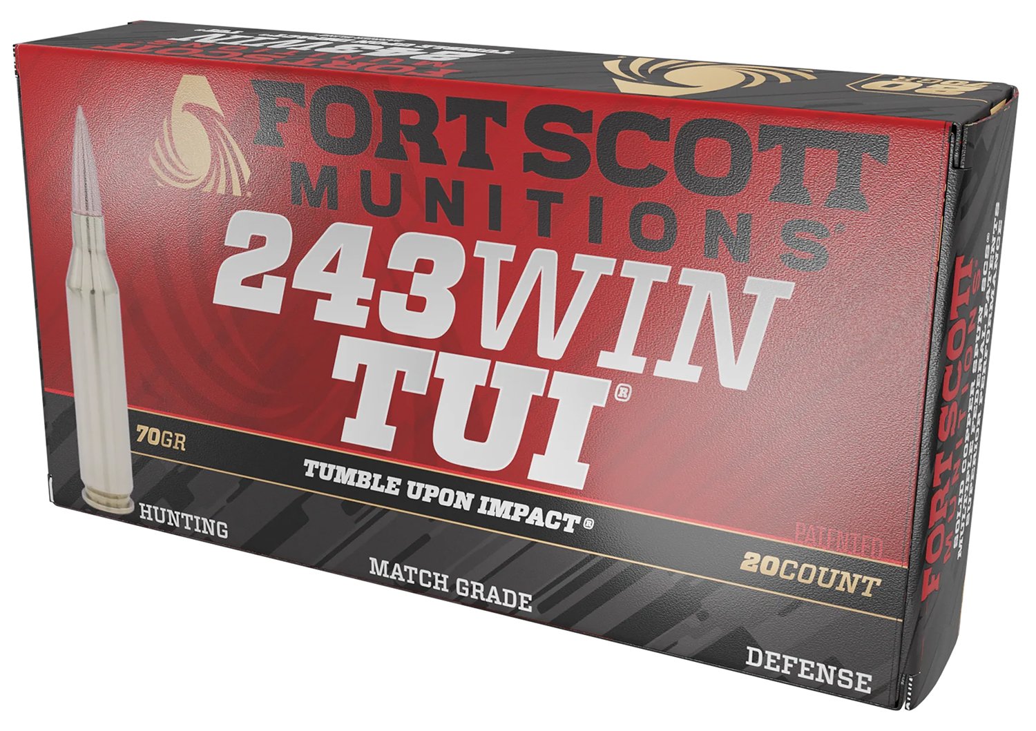 Buy Fort Scott 243070SCV .243 Win 70gr Solid Copper TUI Rifle Ammo 20 Rounds online