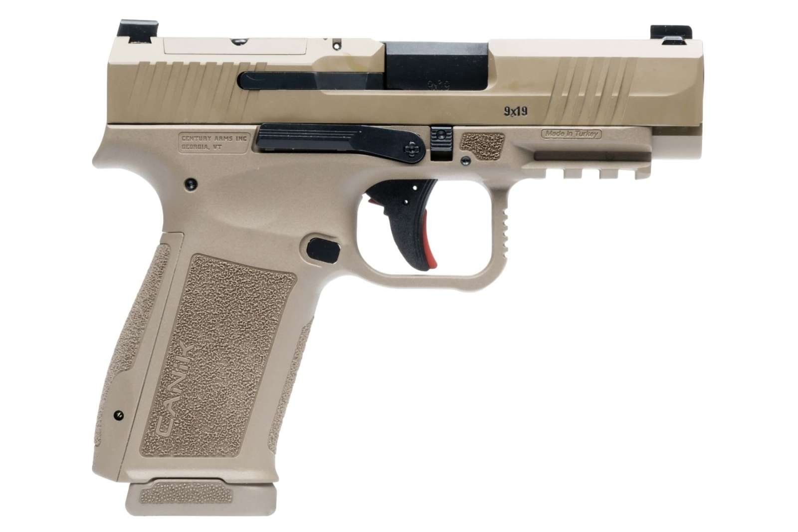 Canik Mete MC9LS Handgun 9mm Luger 17rd Magazines(2) 3.64 Barrel Optic Ready FDE - Century Arms - 9mm