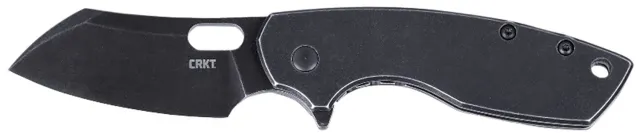 CRKT Pilar Large Folding Knife 2-7-10" Sheepsfoot Blade Black