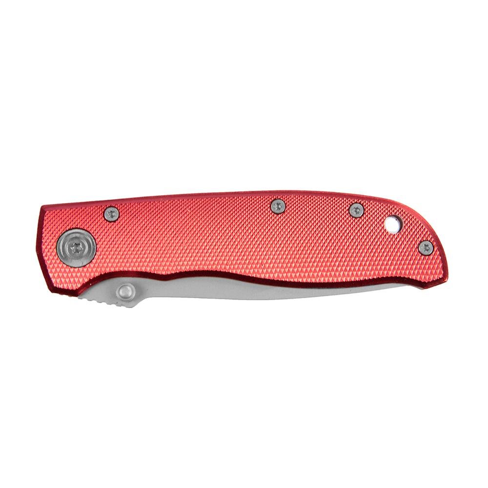 Sarge Knives Red Diamond Folding Knife 3-1/4 Drop Point Blade Red