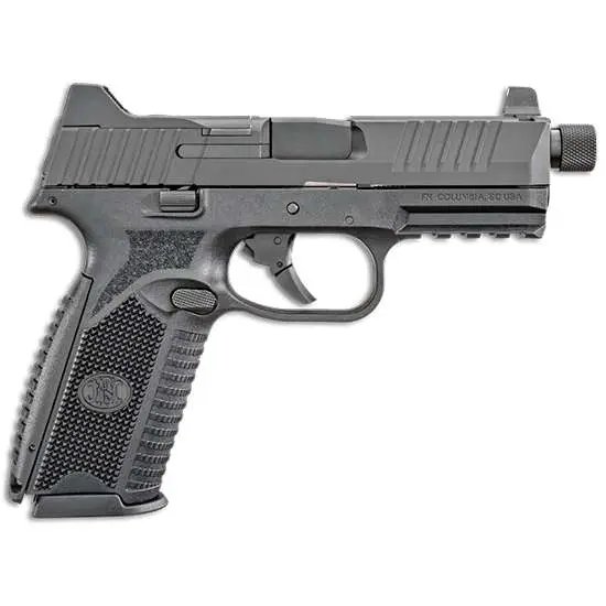 FN Semi Auto Pistol 09 Tactical 9mm Luger NMS BLK/BLK NS17 & 24 rd - FN America - 9mm