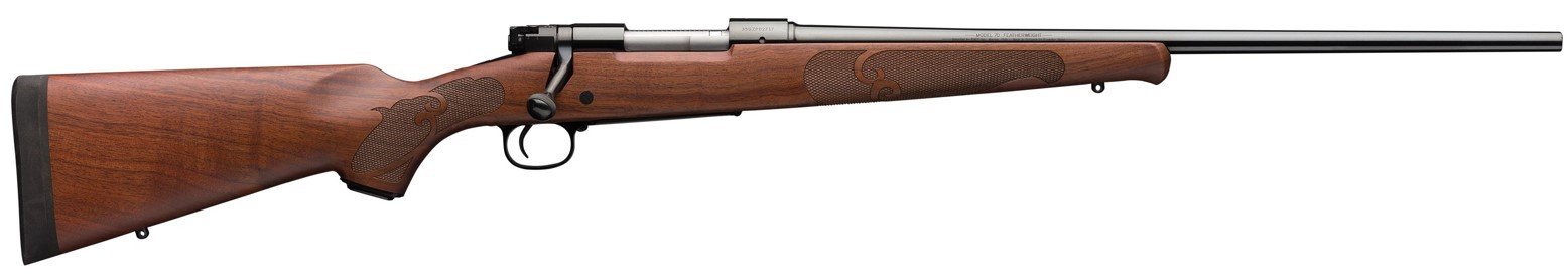 Winchester Repeating Arms Model 70 Featherweight 300 Win Mag 3+1 24" Satin Walnut Fixed Stock Brushed Polish Blued Right Hand - Winchester - 300 Win Mag