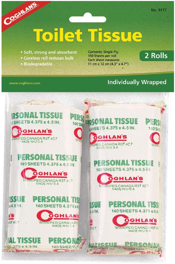 Buy Coghlan's Toilet Tissue 9177 Biodegradable 2-Pack 150 Sheets RV Safe online
