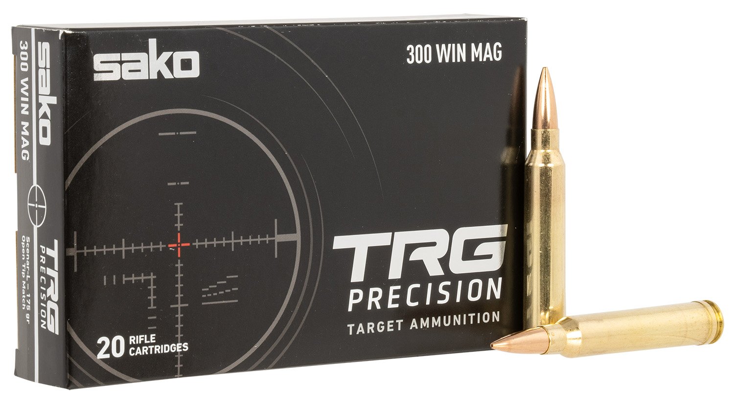 Sako JASTRG300WM175B .300 Win Mag 175gr Open Tip Match Ammo 20 Rounds