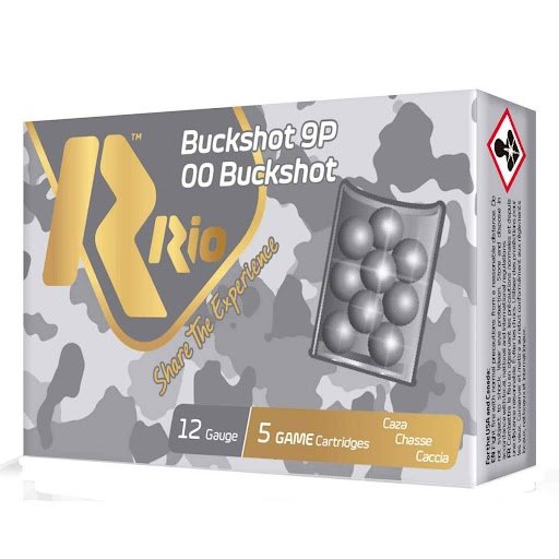 Rio Ammunition RB129 Royal Buckshot 12ga 2.75" 9 Pellets #00 250rd/case