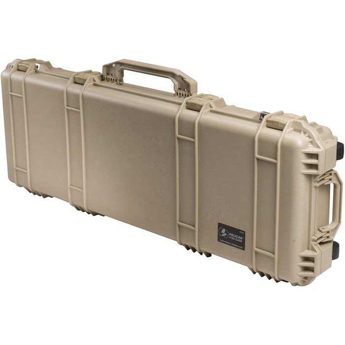 PELIC Pelican Protect Case 1700 - Rugged Polyurethane Wheels, Tan - PELICAN