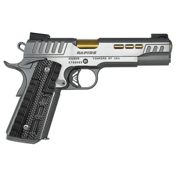 Kimber 3000423 Rapide Dawn 45ACP 5" Silver G10 Grips 8rd Mag - Kimber Manufacturing, Inc. - 45 ACP