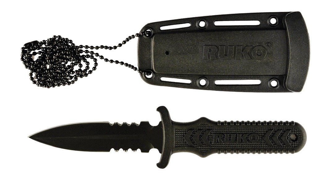 Buy RUKO RUK0097 440A TIN 3 Inch Neck Boot Knife online