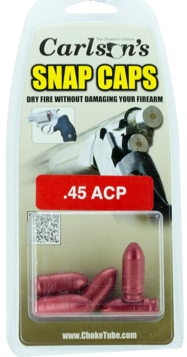 Carlson's 00062 Snap Cap Pistol .45 ACP 5-Pack Aluminum Training Tool - Carlson - 45 AUTO
