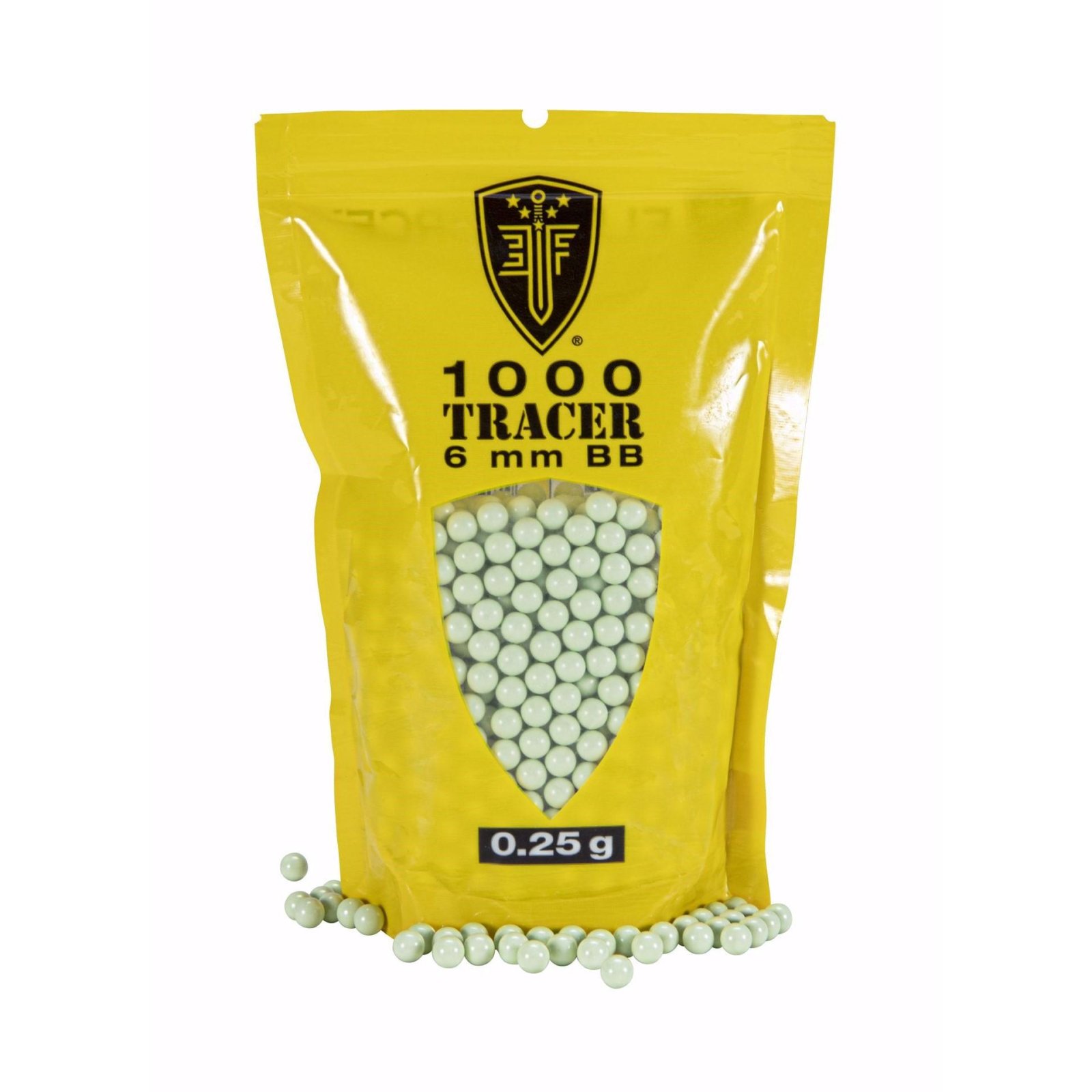Umarex Elite Force Tracer 6mm BB's .25g Light Green 1000/ct - Umarex - 6mm