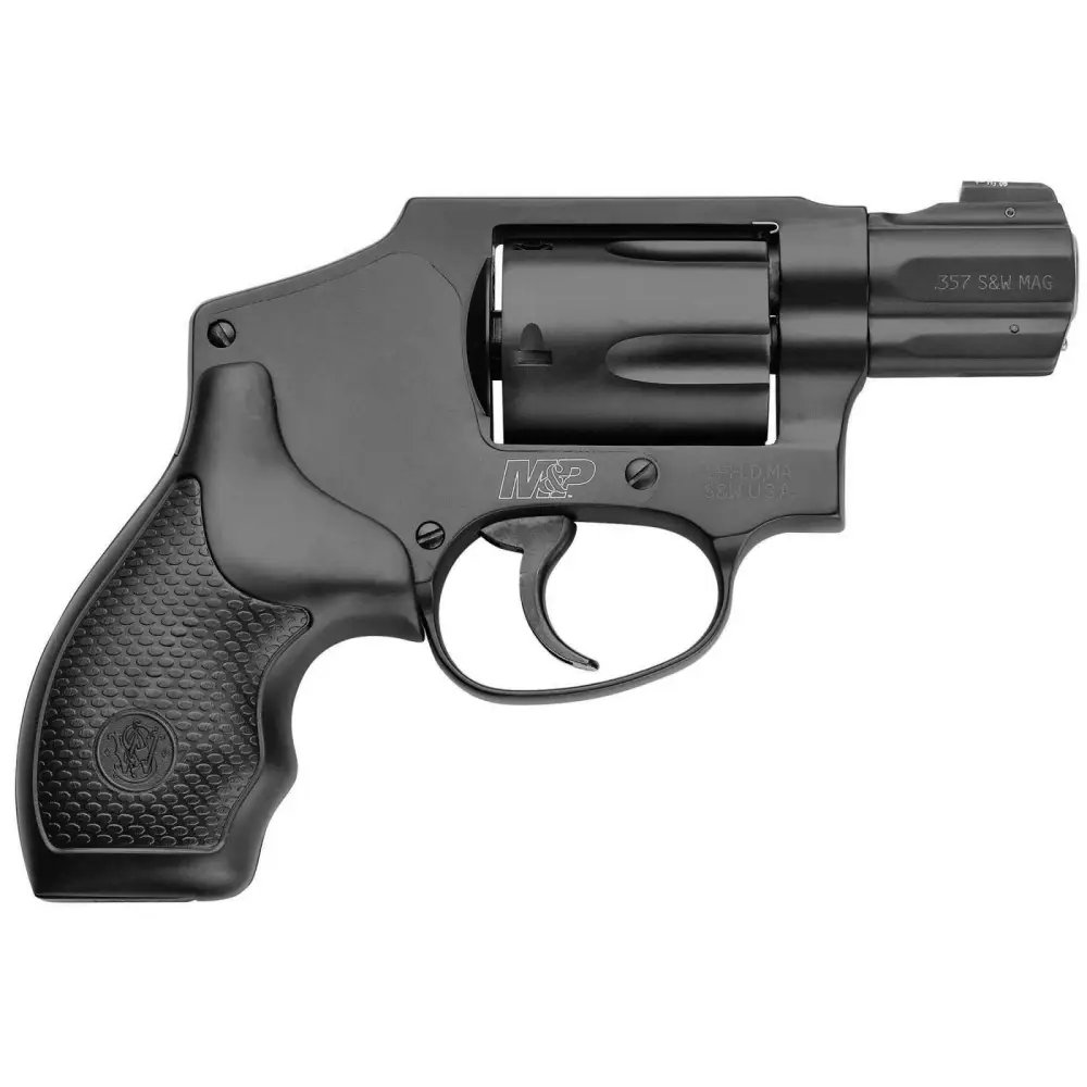 Smith & Wesson 103072 M&P 340 357 Mag Or 38 S&W Spl +P 1.88" Black Barrel, 5rd Black PVD Cylinder Black Scandium Alloy J-Frame, XS Sights 24/7 Tritium Night Front Sight