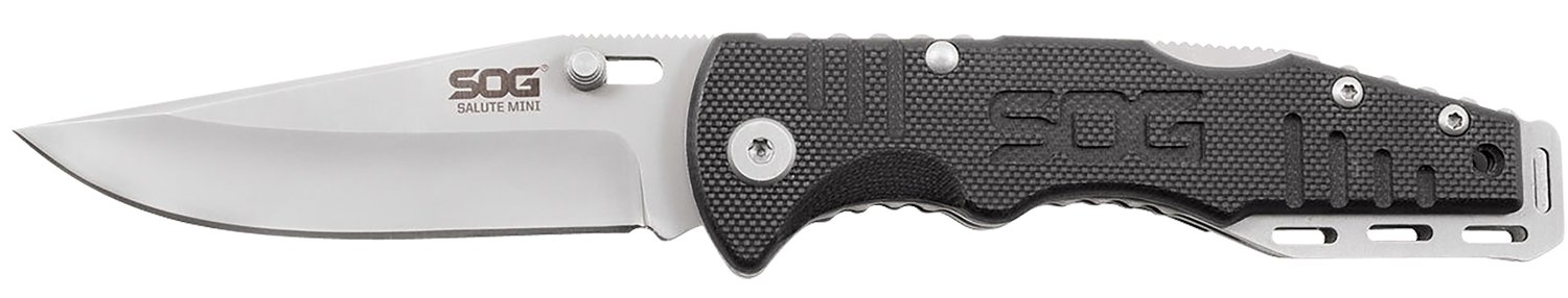 S.O.G Sogff1001c Salute Mini 3.10" Folding Clip Point Plain Bead FF1001-CP
