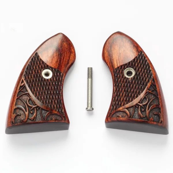NAA GBG-M-ENG Rosewood Boot Grip 22Mag Engraved Grips