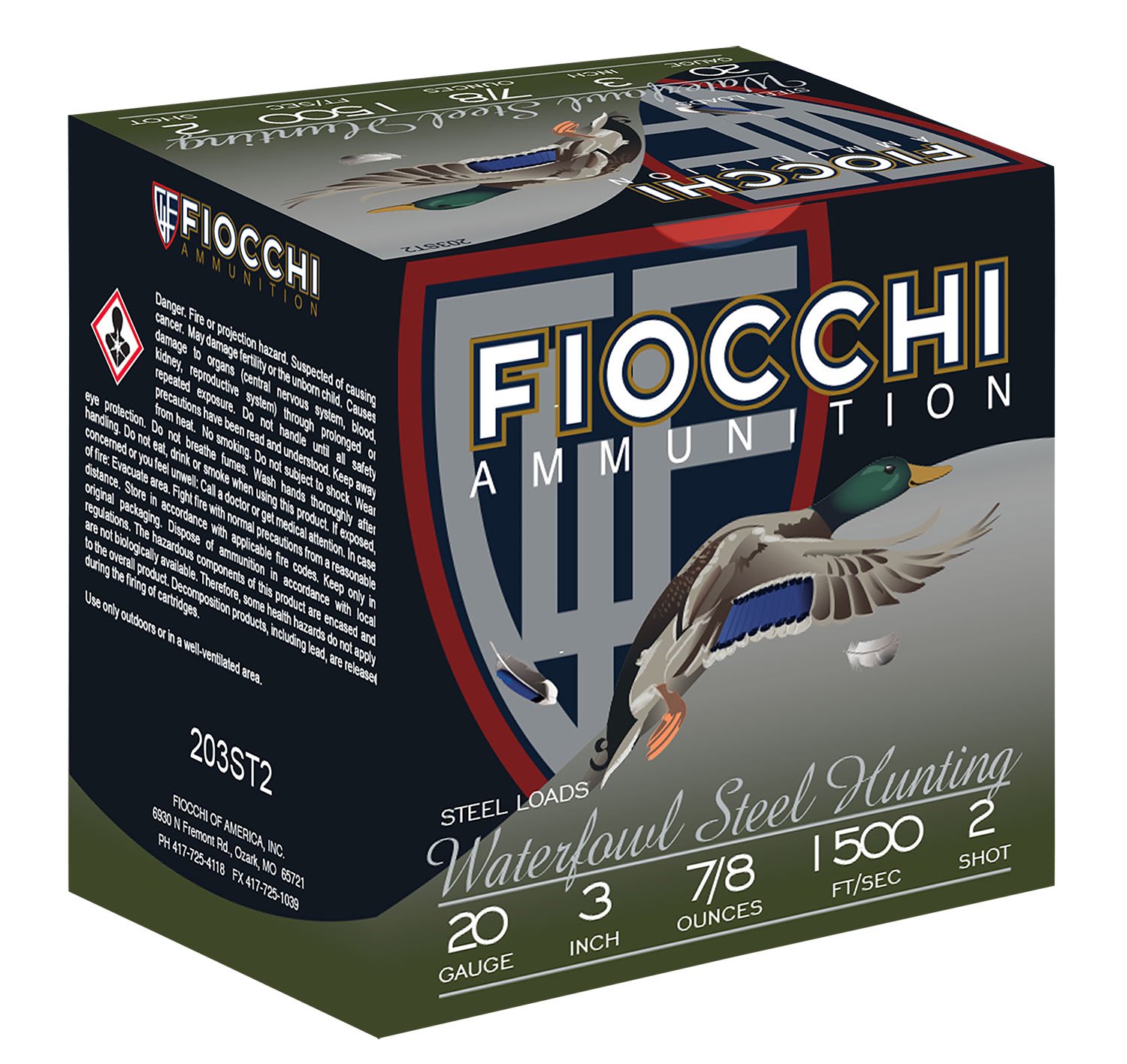 20 Ga Steel-2 7/8 oz 3" 25 Rds Fiocchi Ammo Shotgun - Fiocchi - SPEED STEEL