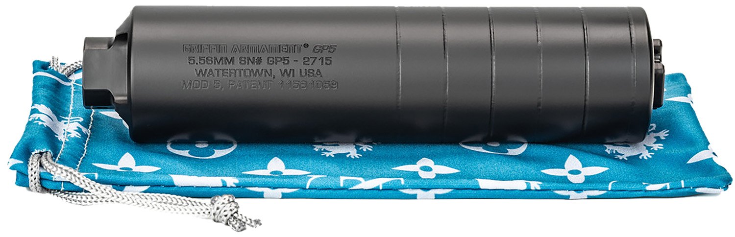 Griffin Armament GP5 Suppressor 6.25" 556NATO 17-4PH - Griffin Armament - 5.56 NATO