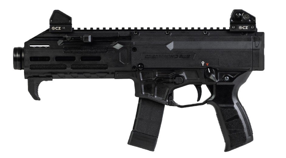 CZ-USA 91431 Scorpion 3+ 9mm Luger 20+1 7.80" Black Threaded Barrel...