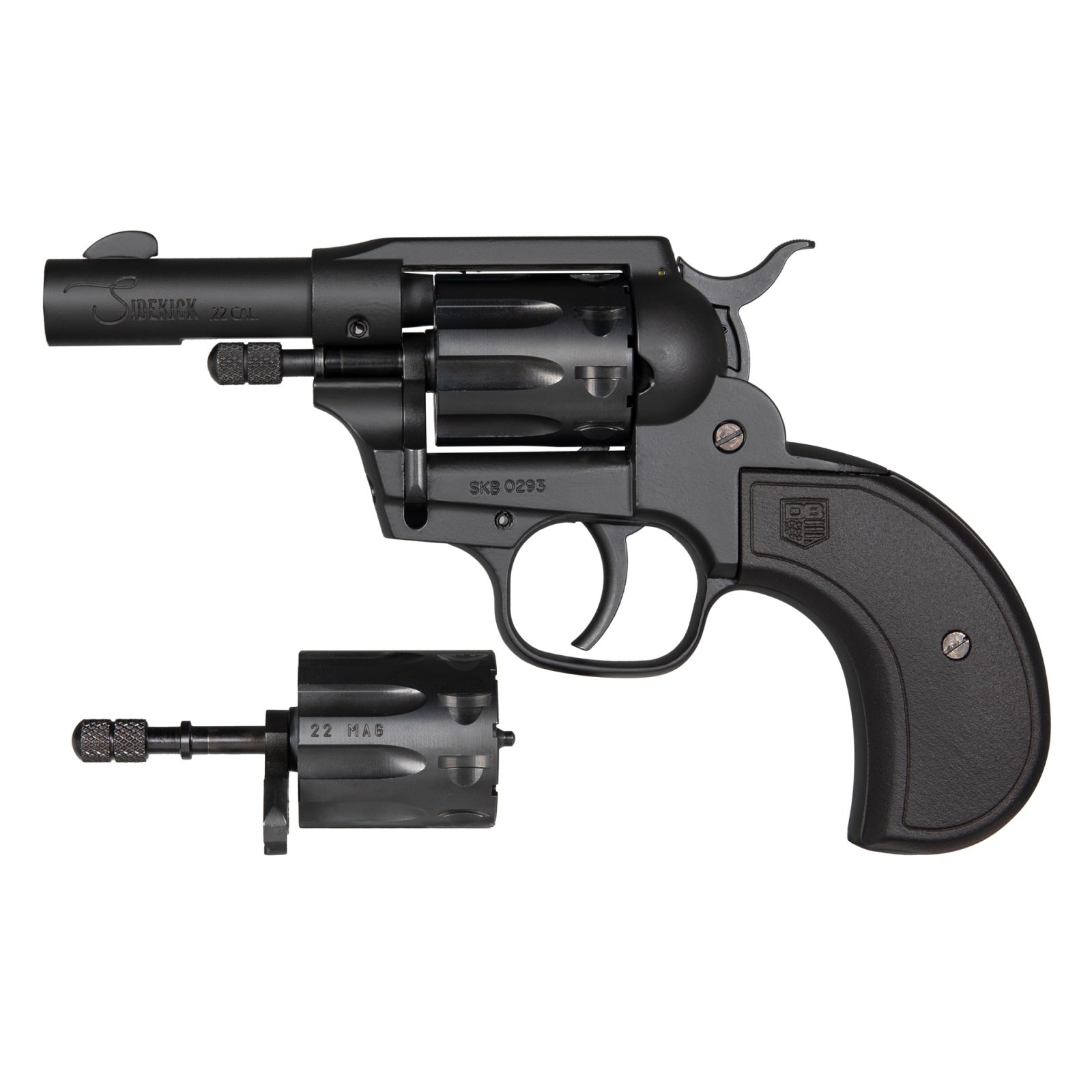 Diamondback Sidekick Revolver .22LR/.22Mag 3in Black Cerakote 9rd
