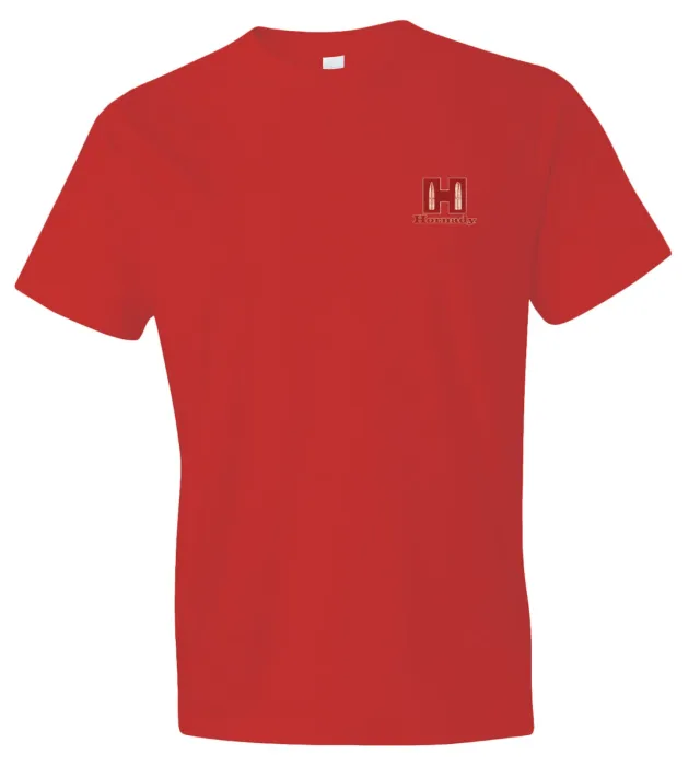 Hornady 99601XXL T-Shirt Red Cotton/Polyester Short Sleeve 2XL