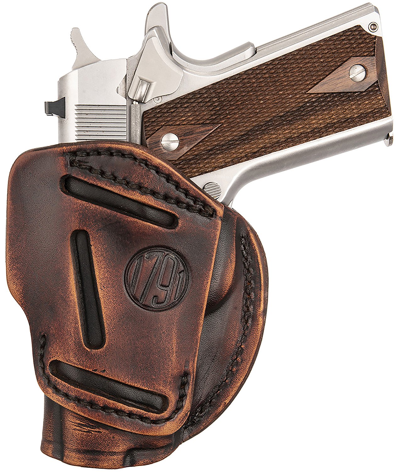 1791 Gunleather 3Wh1vtga 3-Way Iwb/Owb Size 01 Vintage Leather 3WH-1-VTG-A - 1791 Gunleather - VINTAGE