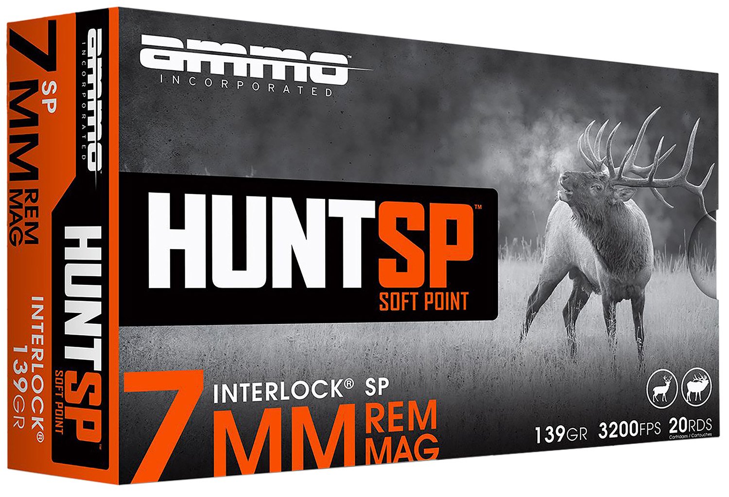 Ammo Inc 7MM139SP-A20 7MM-08 REM MAG 139 Grain 20/Box Rifle Ammo - Ammo Inc. - 7mm Blaser Magnum