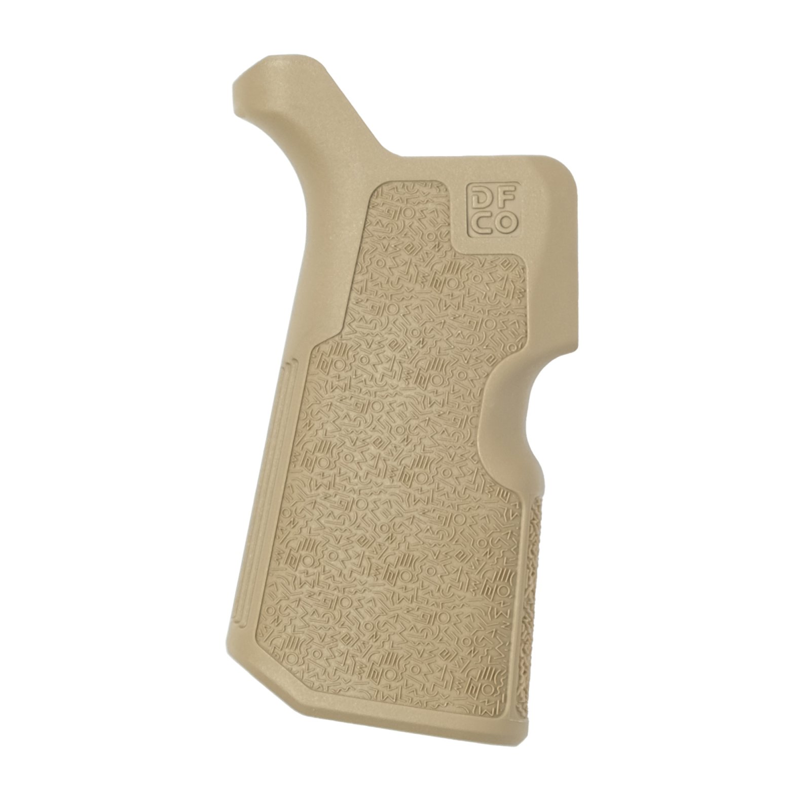 Die Free Co KFGFDE Kung Fu Grip Flat Dark Earth Nylon AR15/M4/AR10/SR25