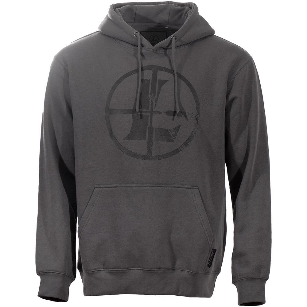 Leupold 185884 Distressed Reticle Hoodie Gunmetal 2XL Midweight Sweatshirt - Leupold & Stevens