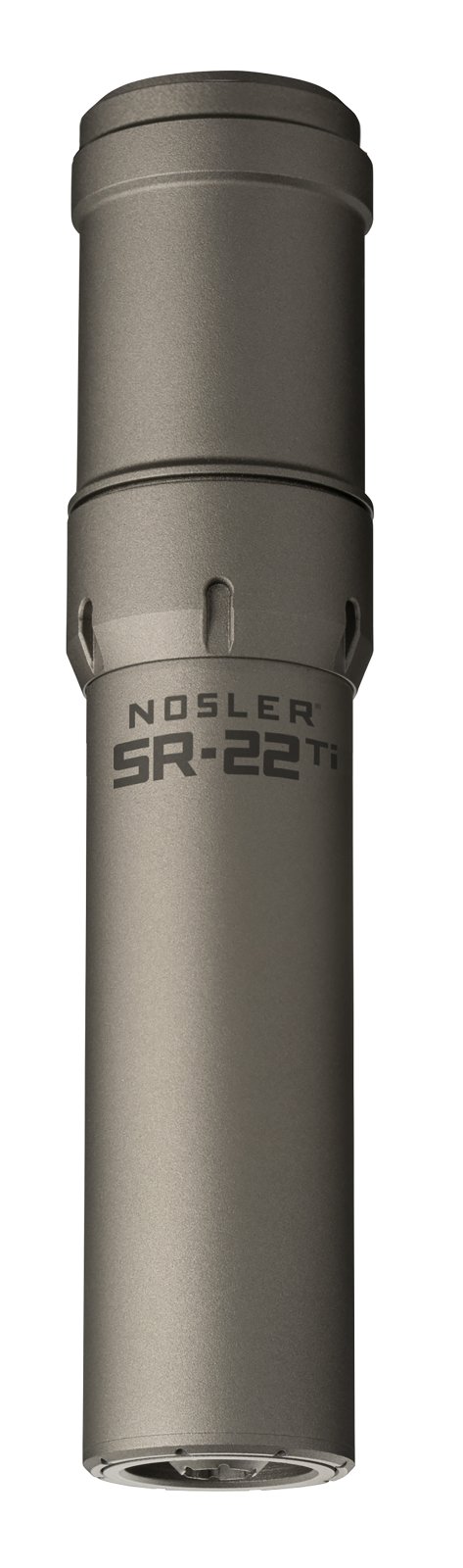 Nosler 90628 SR-22TI 22 Cal Titanium Suppressor 1.74"D Gray Finish 1/2"-28 tpi