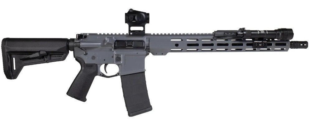 SHARK COAST TACTICAL AR15 GREY NIGHT BUNDLE-CA COMPLIANT 556 16IN BARREL 10RD SCTARGCC - SHARK COAST CUSTOMS