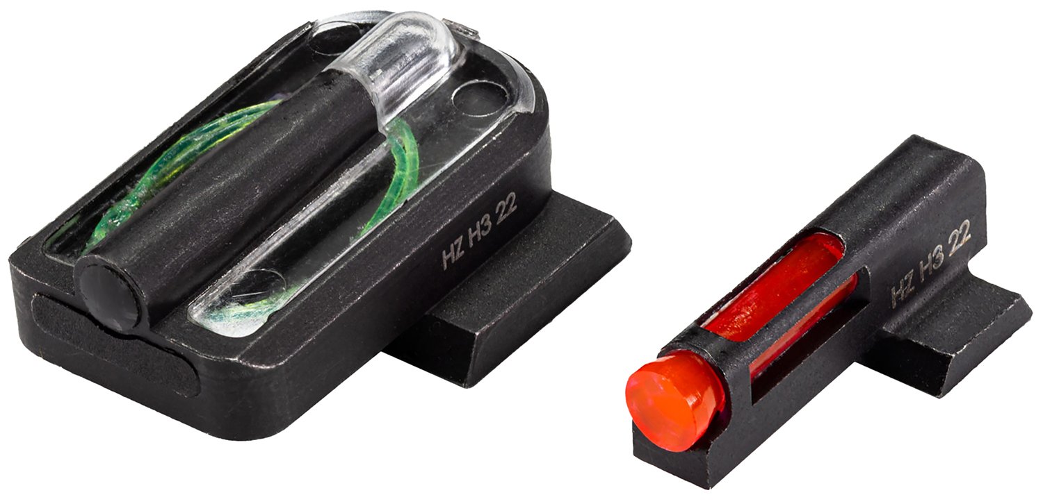 HiViz RGMFD21 FastDot H3 Red/Fiber Optic Green Tritium Black Frame Fits Ruger Max-9 - Hi-Viz - STEEL
