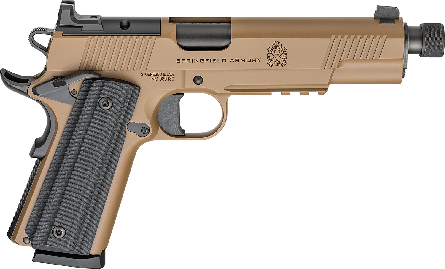 Springfield 1911 45 ACP 8Rd Night Sights Tactical Rail - Springfield Armory - 45 ACP