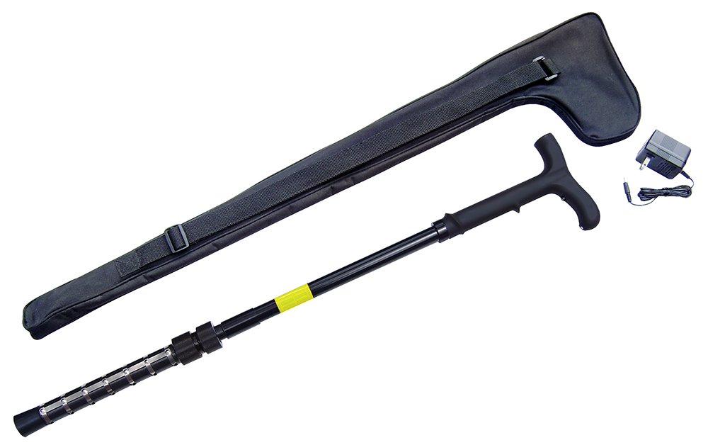 Zap ZAPCANE Stun Cane 1 Million Volts, LED Light, 250 lb Capacity, Black - DNZ Products - 32"-36"
