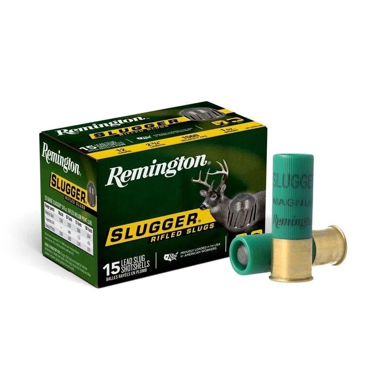 Remington Slugger Rifled Slug 12 Gauge 2.75 in 1 oz 1560 fps 15 Count - Remington Arms Company, LLC - 12