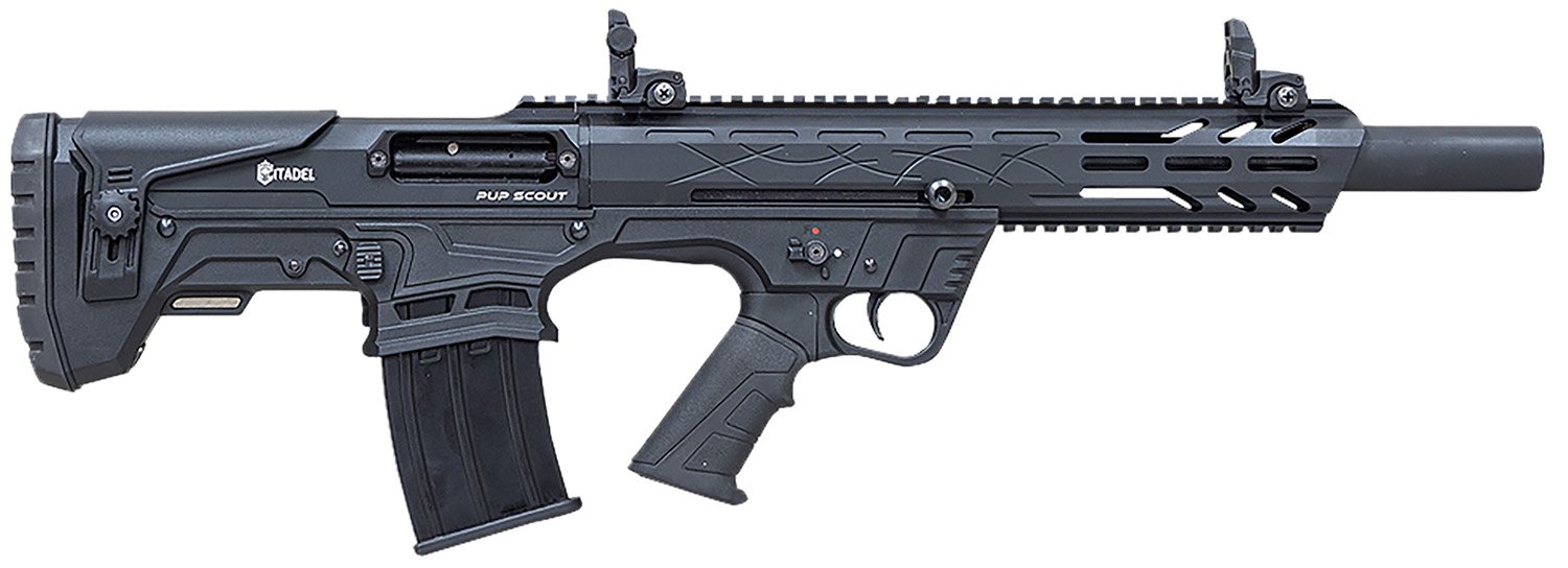 Citadel Pup Scout Bullpup 12GA 18.5in. Barrel 5rd Adj. Comb - Black ... - Citadel - 12 Gauge