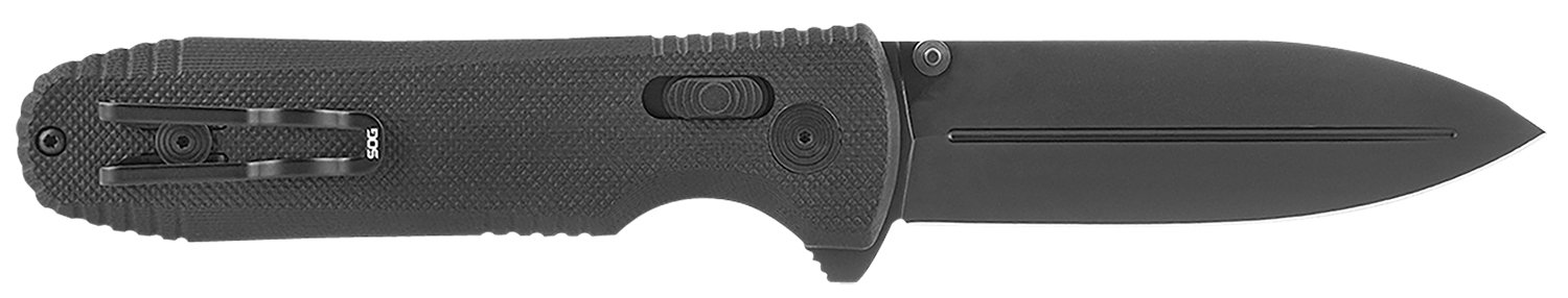 SOG SOG12610557 Pentagon XR LTE 3.60" Spear Point Blade Black G10 Handle - SOG - SPEAR POINT