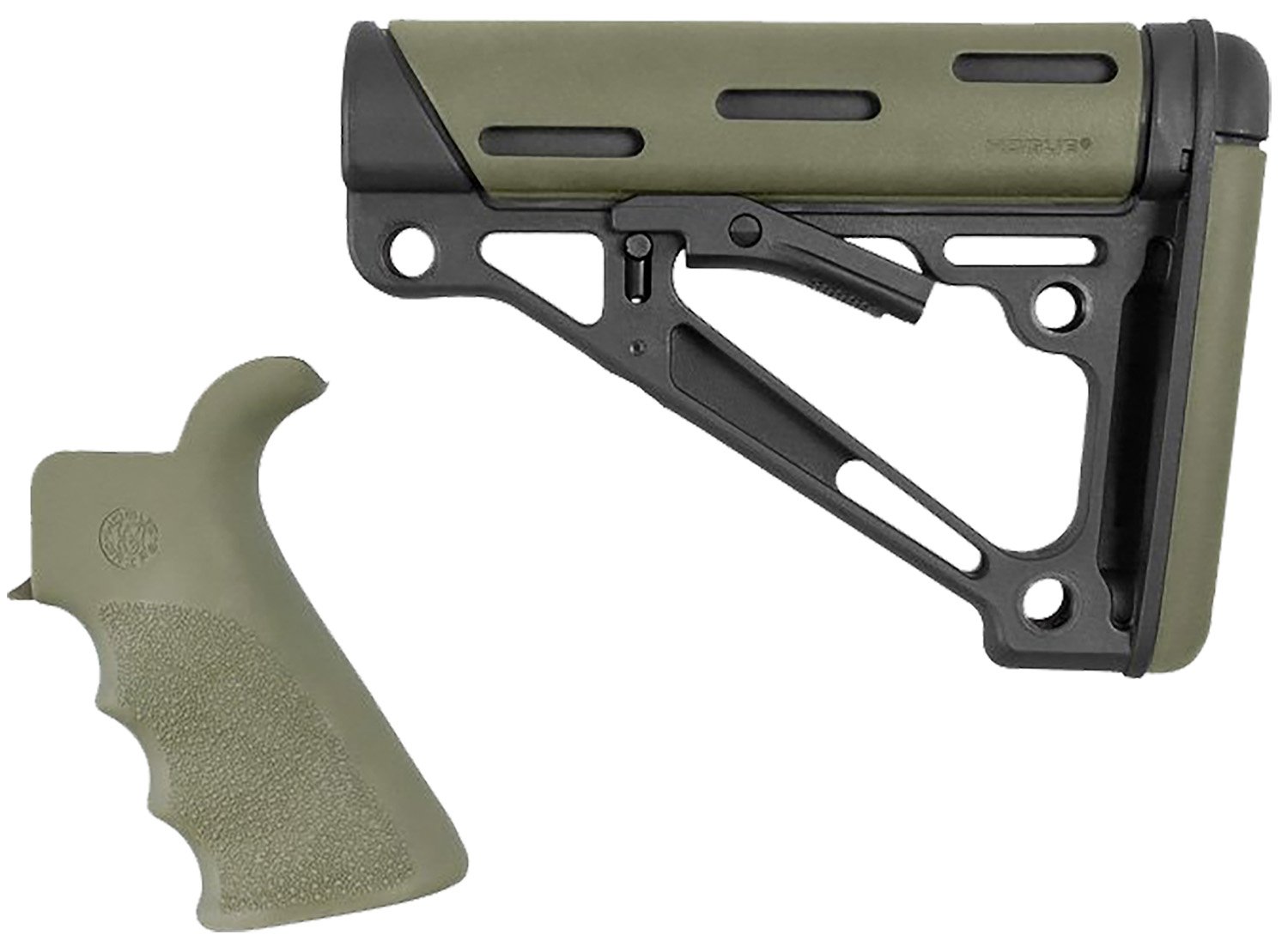 Buy Hogue AR-15/M-16 OverMolded OD Green Grip and Buttstock Kit (15256) online
