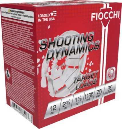 Gauge Ammo: Fiocchi Shooting Dynamics Light Dynamic, 2.75", 12 Gauge, 25 Rounds, 12SD18L75 - Fiocchi - 12 GAUGE