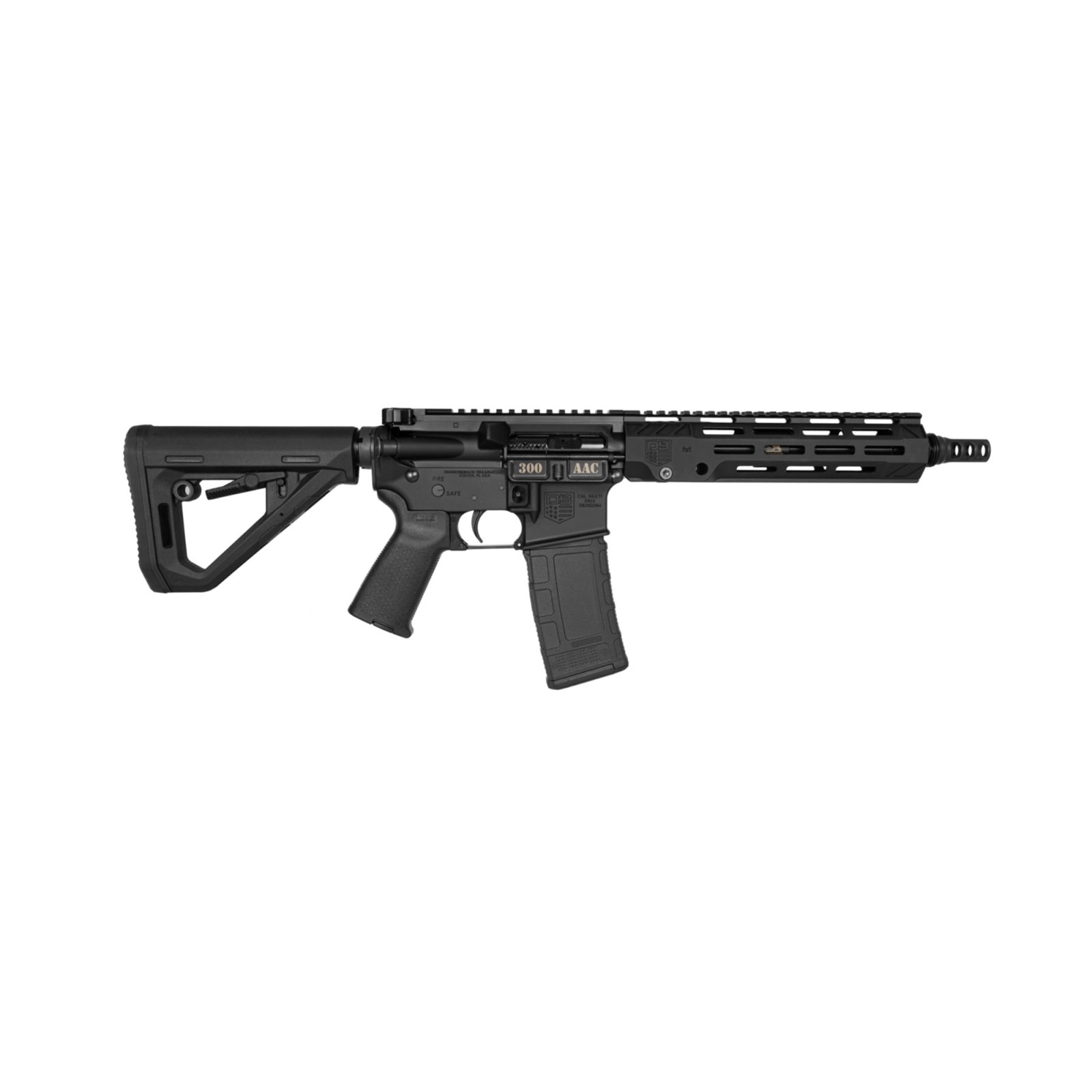Diamondback DB15 SBR NFA Matte Black 30+1 223 Rem/5.56 NATO Short Barrel Rifle