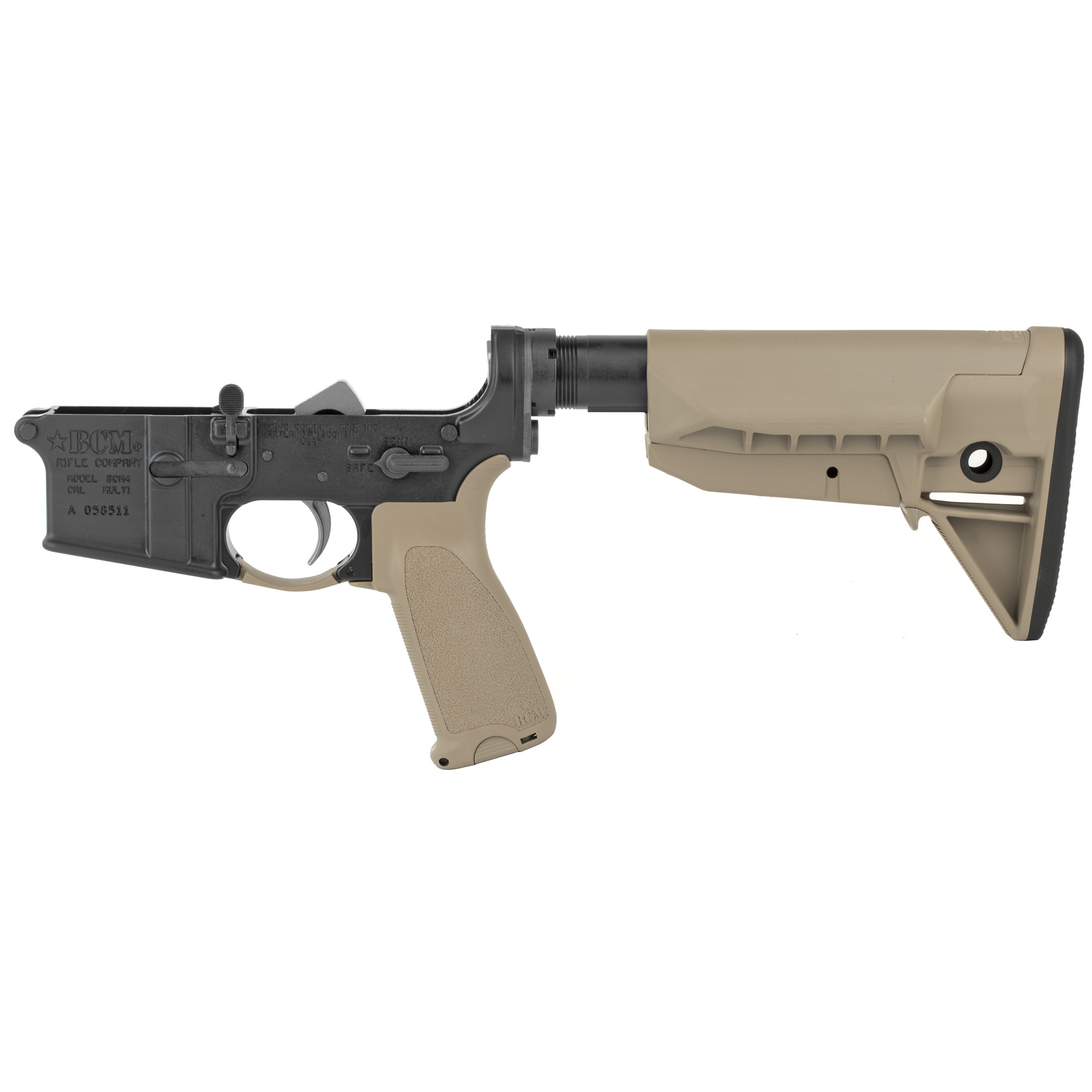 Bravo Company LRG STK MOD0 5.56 FDE Tactical Lower