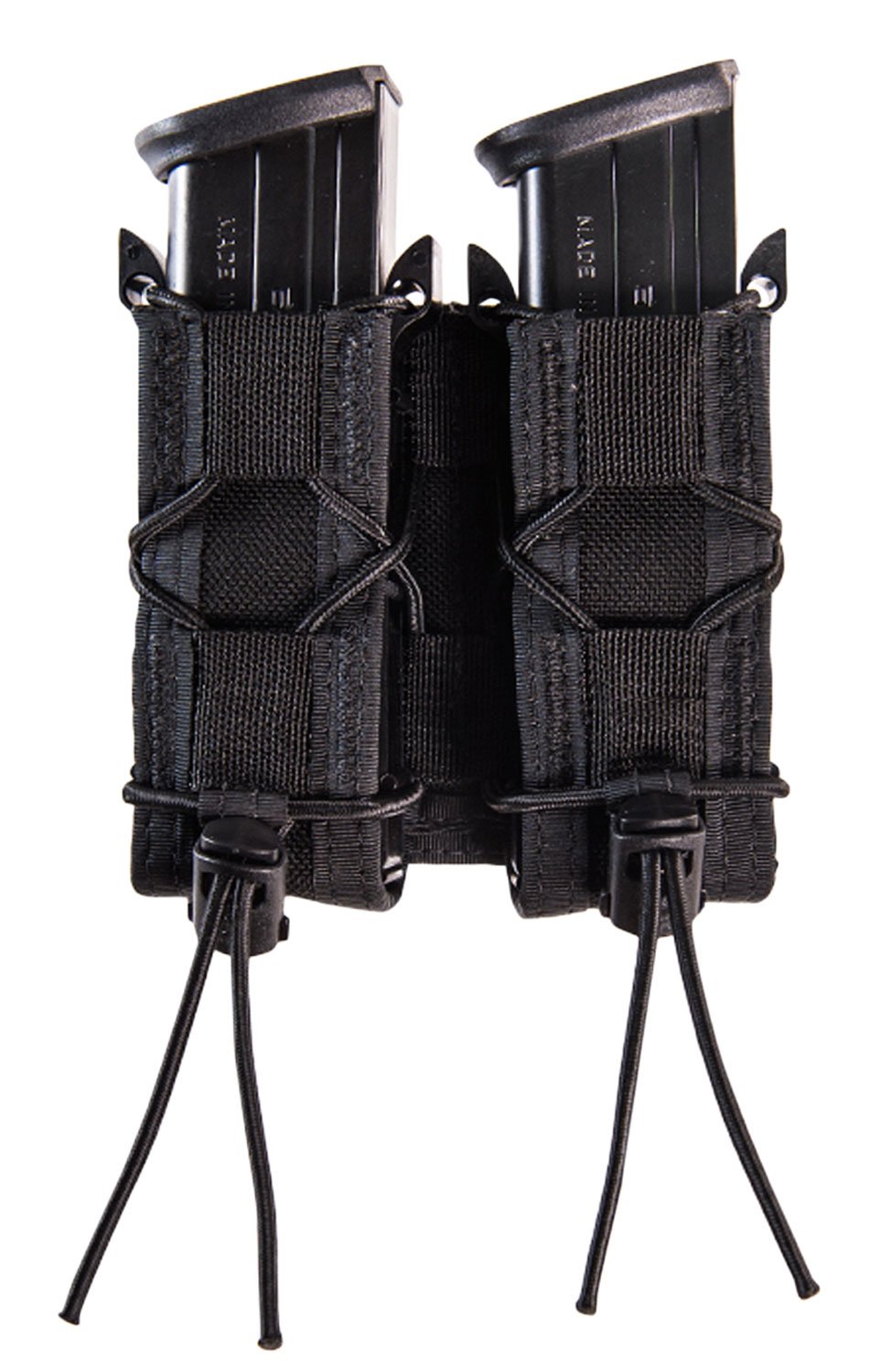 High Speed Gear 13PT12BK TACO Double Mag Pouch Black Nylon Belt Mount - HSGI - BLACK