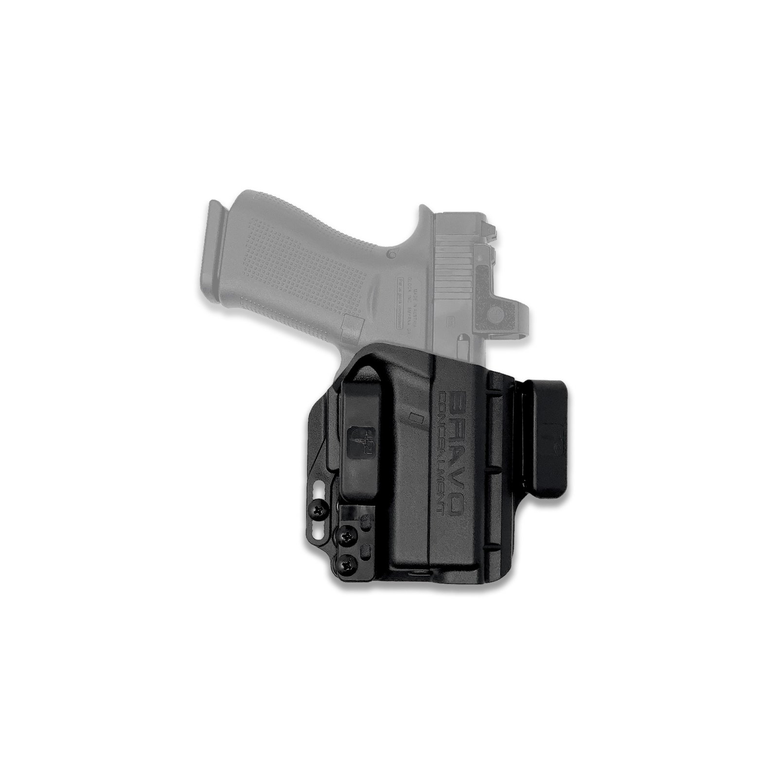 Bravo Concealment BC20-1028 IWB Holster, Glock 43/43X, Right Hand, Black - Bravo Company Manufacturing