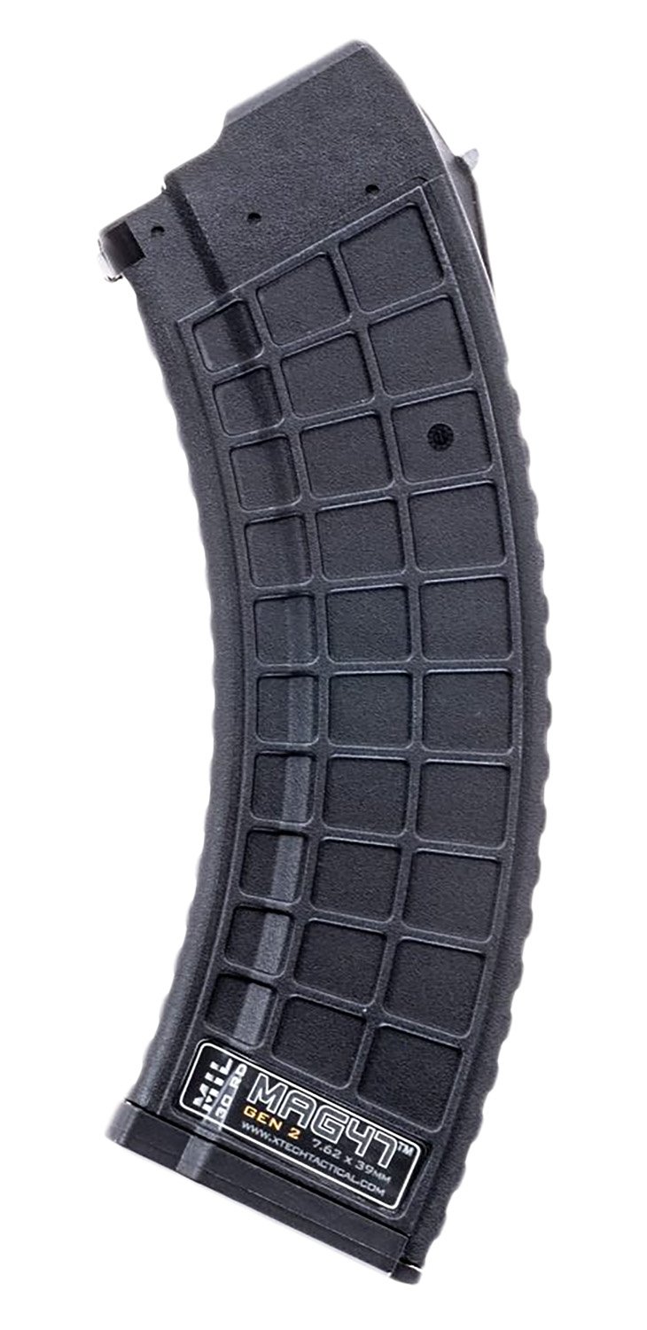 Xtech Tacitcal XTT1152BLKMIL Gen2 30rd Waffle 7.62X39 Fits AK-47 Black ... - XTech Tactical - 7.62X39mm