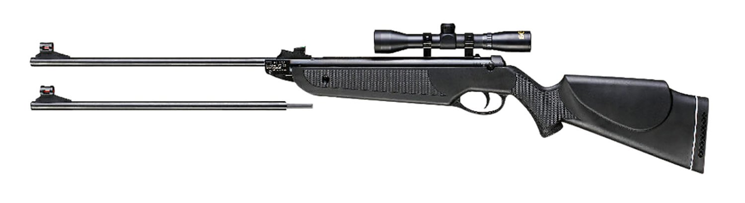 Beeman Black Club Combo Spring Piston Air Rifle 22 Caliber 1rd Shot 4x32mm - Bee Stinger - BREAK OPEN