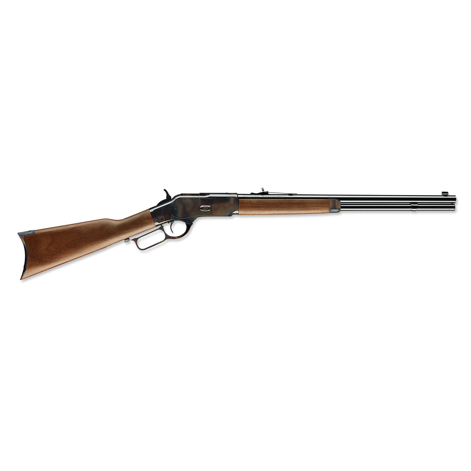 Winchester Guns 534202141 Model 1873 Short Rifle 45 Colt (LC) 10+1 Cap 20" Brushed Polished Blued Barrel Color Case Hardened Rec Satin Oiled Walnut Fixed Straight Grip Stock Right Hand (Full Size)
