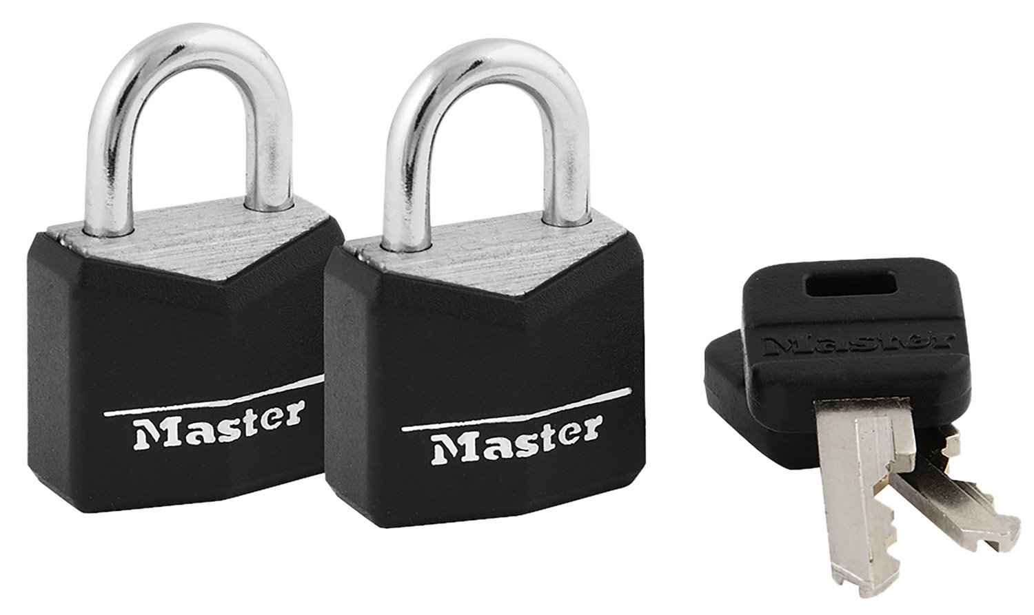Buy Master Lock 121T Padlock Keyed Open With Key Keyed Alike Steel Vinyl-Covered 2 Per Pkg online